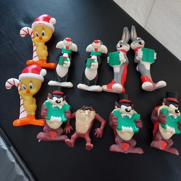 9 Blow Mold Tree Light Covers And 1 Vintage Lonney Tunes Taz Covers Only - Picture 1 of 9